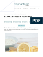 Banana Blossom Vegan Fish Recipe | Elephantastic Vegan