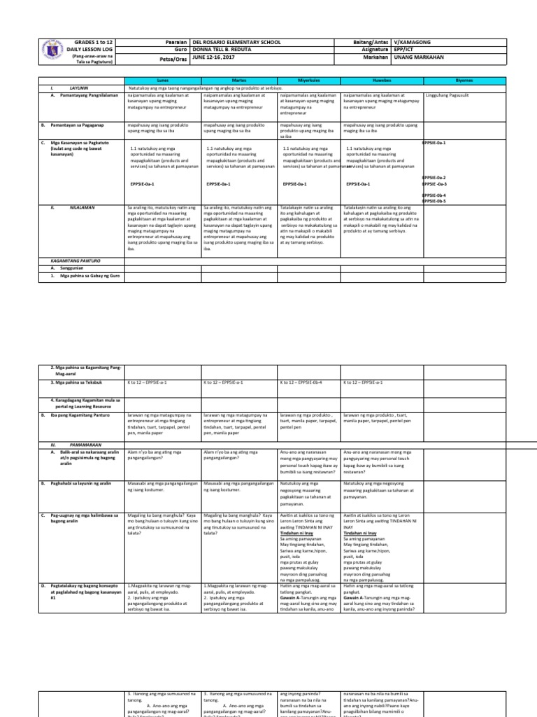 G5 DLL Q1 Week 2 Epp Ict | PDF