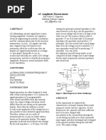 AC Amplitude Measurement: 1 Abstract