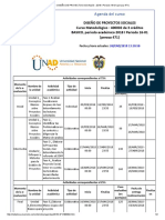 Agenda - DISEÑO DE PROYECTOS SOCIALES - 2018 I Periodo 16-01 (Peraca 471)