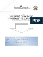 Intrumen Pemantauan Ujian Semester 2020