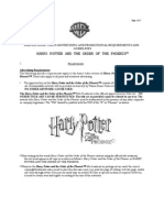 Harry Potter Promotional Requirements