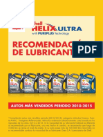 Tabla Recomendacion Lubricantes Shell Autos Bolsillo