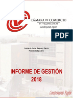 Informe Gestion CCV Vigencia 2018 PDF