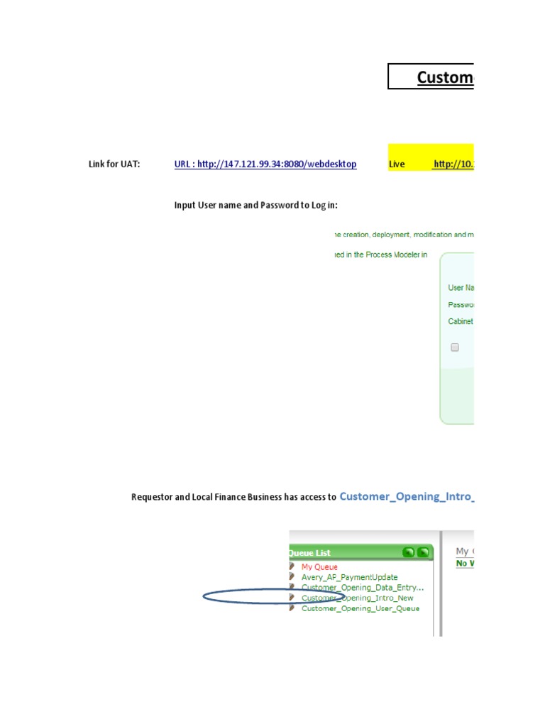 Customer Master UAT Process Guide | PDF | Computer Access Control ...