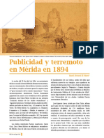 Publicidad y Terremoto en Mérida (1894)