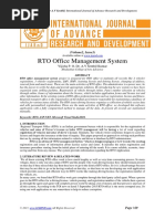 RTO Office Management System: Vijisha P. O, Dr. A.V Senthil Kumar