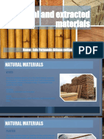 Natural and Extracted Materials