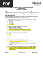 ACC2 - Conceptual Framework and Accounting Standards Final Examination 2 Semester AY 2018-2019