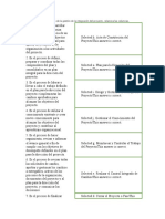 De Acuerdo A Los Componentes de La Gestión de La Integración Del Proyecto