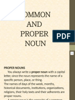 COMMON and Proper Noun