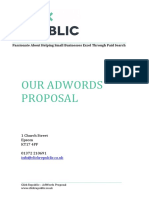 Our Adwords Proposal: Passionate About Helping Small Businesses Excel Through Paid Search