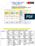 PLAN de RECUPERACION DE CLASES SECUNDARIA - C.S. Y D.P.C.