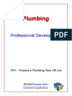 Prepare a Plumbing Takeoff List from Construction Drawings