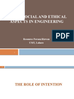 Hm-221 Social and Ethical Aspects in Engineering: Resource Person:Rizwan UMT, Lahore
