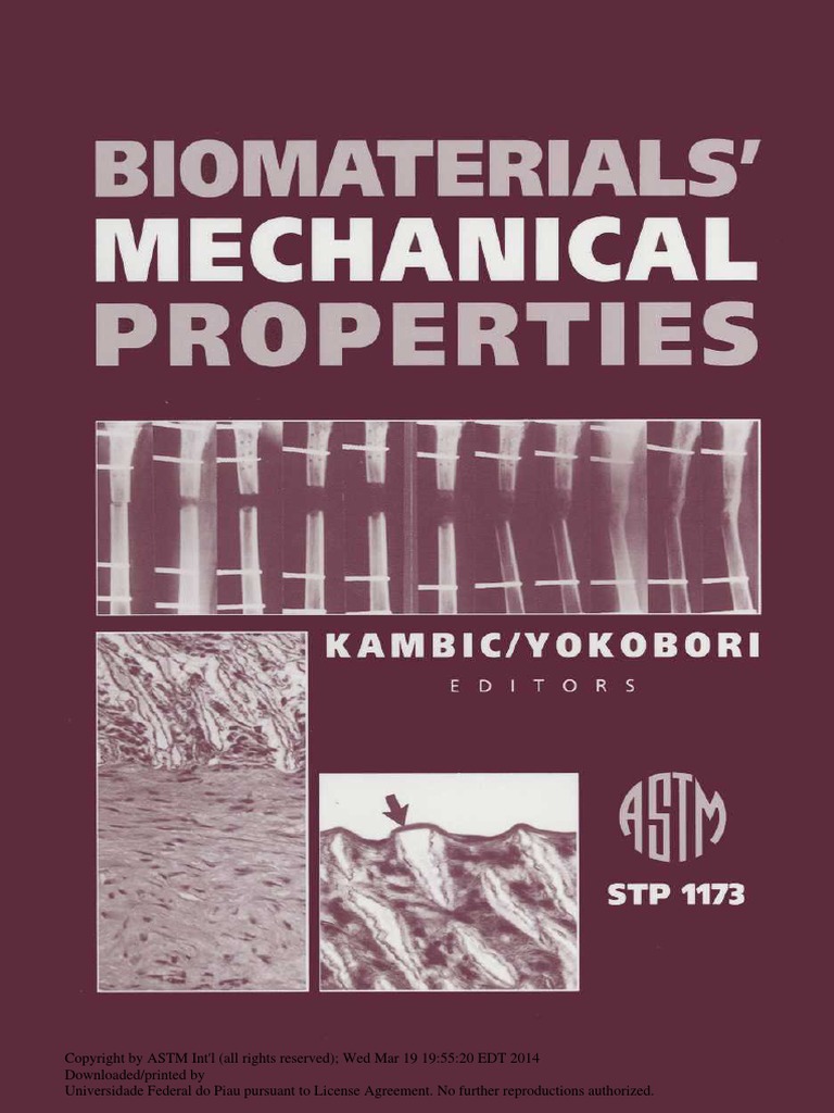 Biomaterials Mechanical Properties PDF PDF Deformation (Engineering