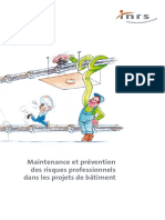 Ed829 Maintenance Et Prévention Des Risques Professionnels Dans Les Projets de Batiment PDF