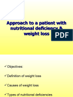 Approach To Patient With Nutritional Deficiency &amp Weight Loss