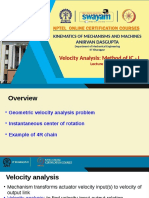 Velocity Analysis: Method of IC - I: Anirvan Dasgupta