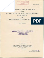 Irc 33 1969 Standard Procedure For Evaluation and Condition Surveys of Stabilised Soil Roads