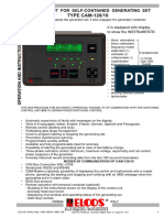 ELCOS-Parma - Italy - CAM-120/10 - MAN - EN 1 Valid For Firmware Revisions Higher Than or Equal To 1.31