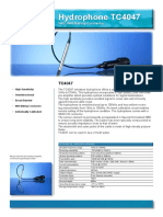 Hydrophone TC4047: With Wet Mating Connector