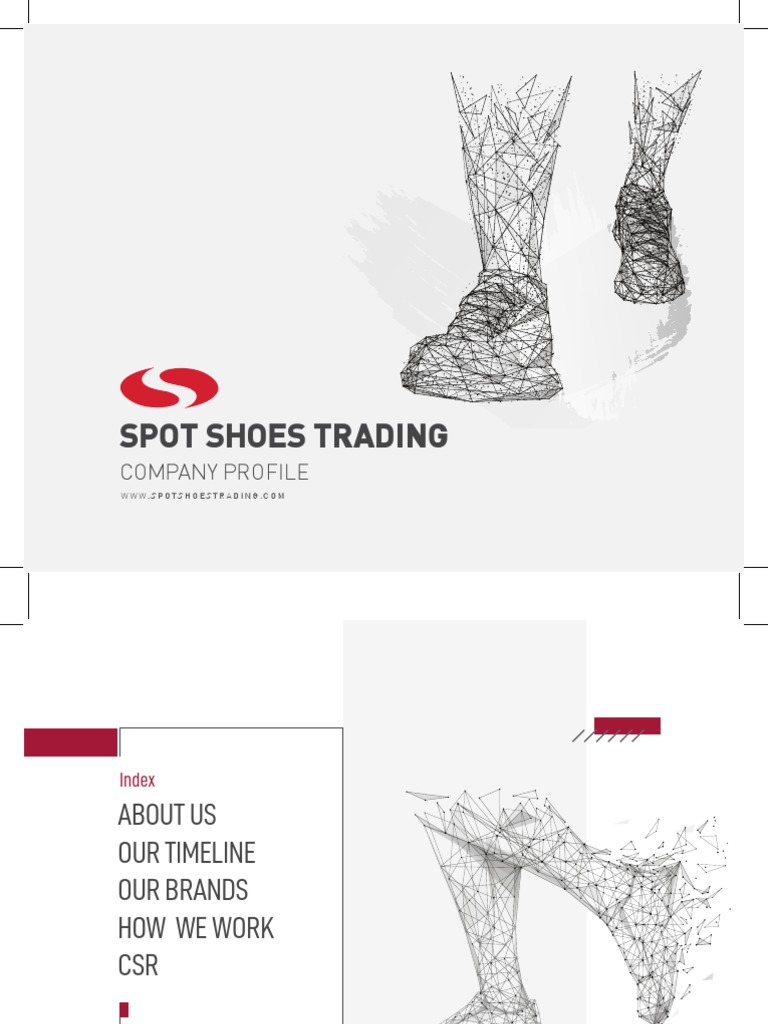 Spot Shoes Trading Company Document PDF PDF Brand Marketing