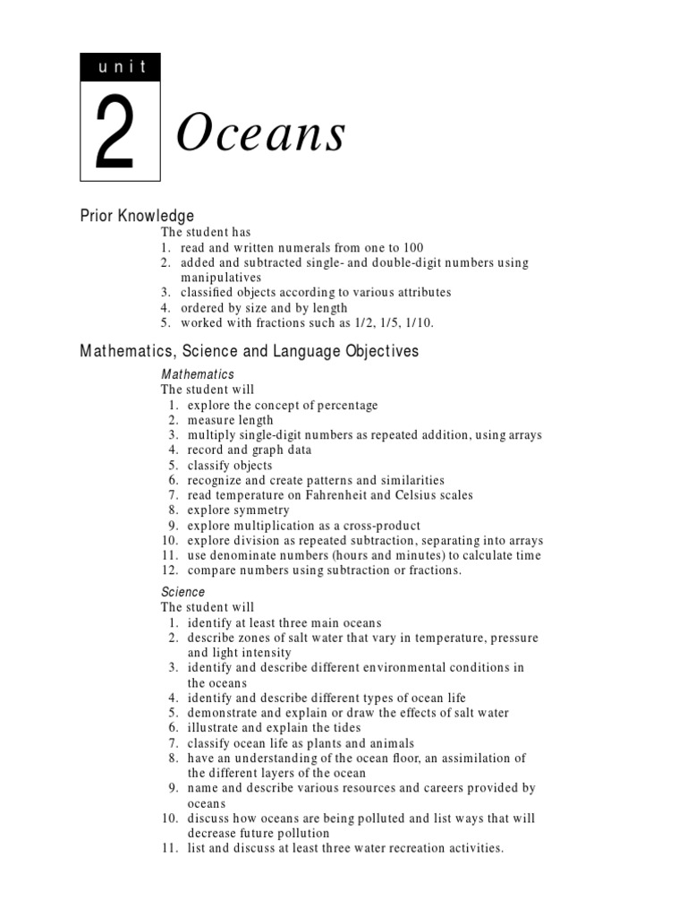 Exploring Ocean Science and Math | PDF | Tide | Sea