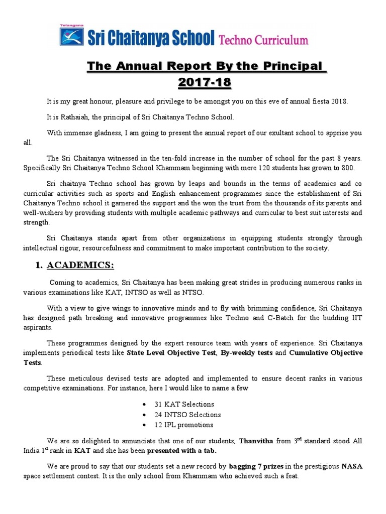 Principal Speech | PDF
