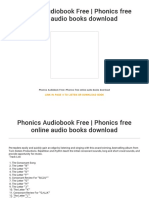 Free Phonics Audiobook Download