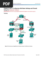 9.3.1.2 Lab - Configure ASA Basic Settings and Firewall Using CLI - Instructor