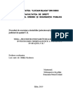 Proceduri de Executare A Hotărîrilor Judecătorești Și Cooperarea Judiciară În Spațiul U.E