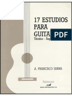 17 Estudios para Guitarra by Antonio Francisco Serra PDF
