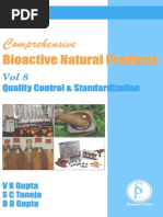 (Comprehensive Bioactive Natural Products 8) V K Gupta, S C Taneja, B D Gupta - Comprehensive Bioactive Natural Products, Volume 8 - Quality Control & Standardization - Studium Press LLC (2010) PDF