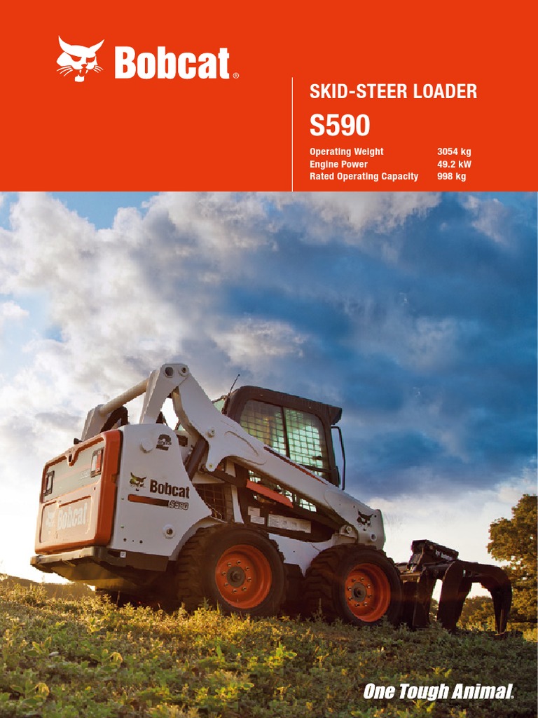 Skid-Steer Loader: Operating Weight 3054 KG Engine Power 49.2 KW Rated ...