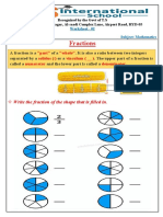 Fractions: Write The Fraction of The Shape That Is Filled in