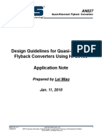Design Guidelines For Quasi-Resonant Flyback Design