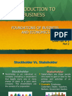Introduction To Business - Chapter 1 - (Foundations of Business & Economics) - Part 2