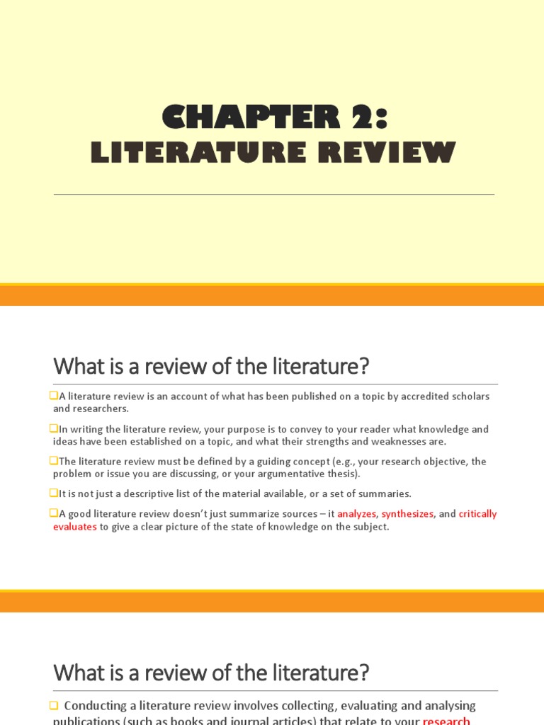 Chapter 2 - Literature Review PDF | Download Free PDF | Concept ...