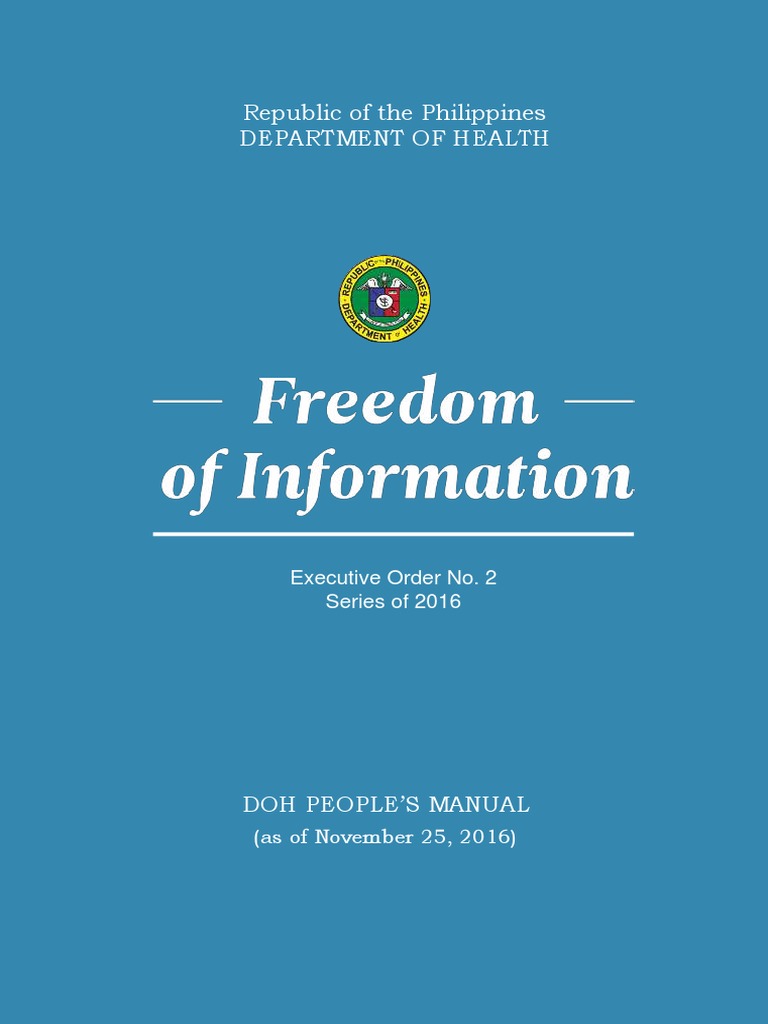 Republic of The Philippines Department of Health Executive Order No. 2