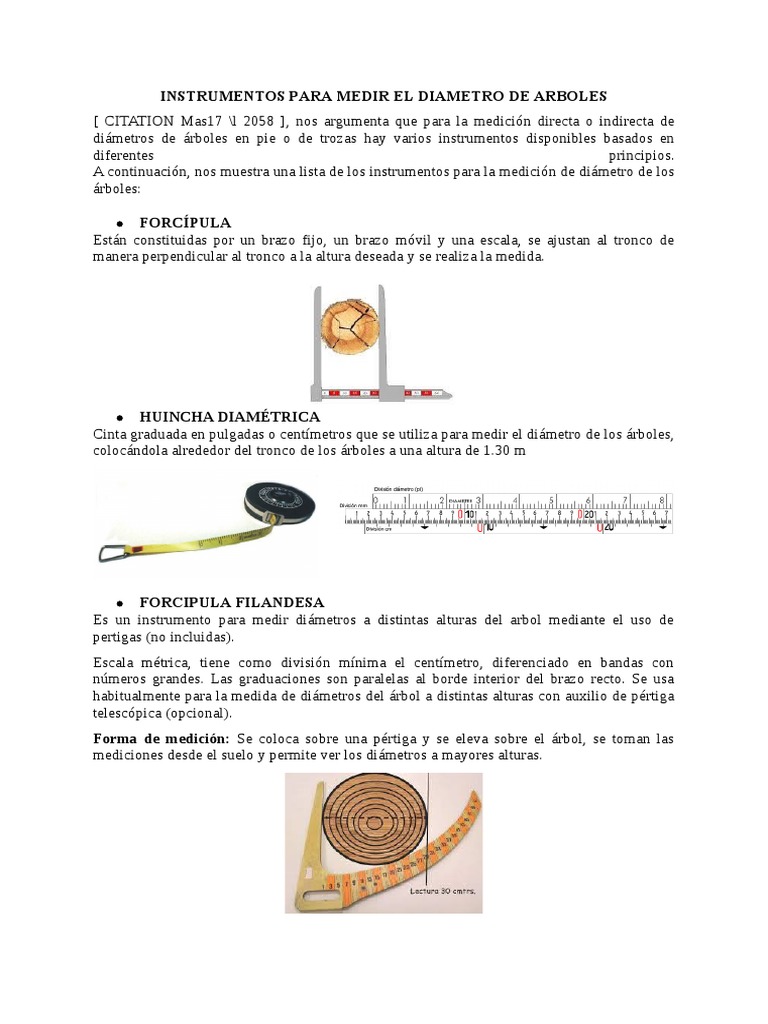 de subterráneo Prohibir Instrumentos de Medicion - Diametro y Altura | PDF | Naturaleza