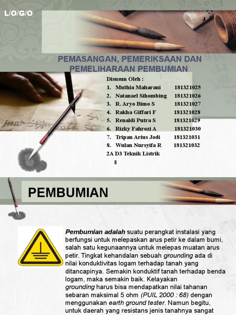 Pemasangan Pemeriksaan Dan Pemeliharaan Pembumian Pdf