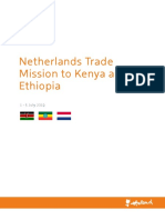 Netherlands Trade Mission To Kenya and Ethiopia: 1 - 5 July 2019