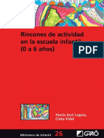 Rincones de Actividad en La Escuela Infantil (0-6 Años)