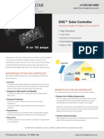 SHS™ Solar Controller: - High Reliability - Low Cost - Electronic Protections - Tropicalization - Easy To Use