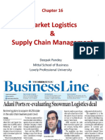 Market Logistics & Supply Chain Management: Deepak Pandey Mittal School of Business Lovely Professional University