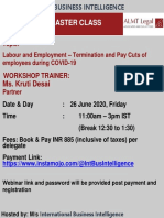 Labour and Employment Masterclass - ALMT Legal PDF