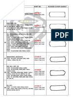 Honda: No. Car Info. Part No. Rocker Cover Gasket