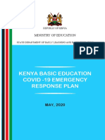 Kenya Basic Education Covid - 19 Emergency Response Plan