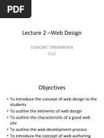 Lecture 2 - Web Design